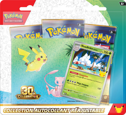Tripack + Autocollant - Pokémon 30 ans