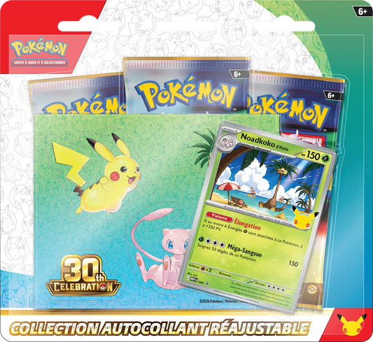 Tripack + Autocollant - Pokémon 30 ans